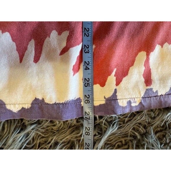 Vintage Gitano Pocket Tie Dye Print T Shirt MED 90s Hippie Purple Red Y2K - Picture 9 of 9